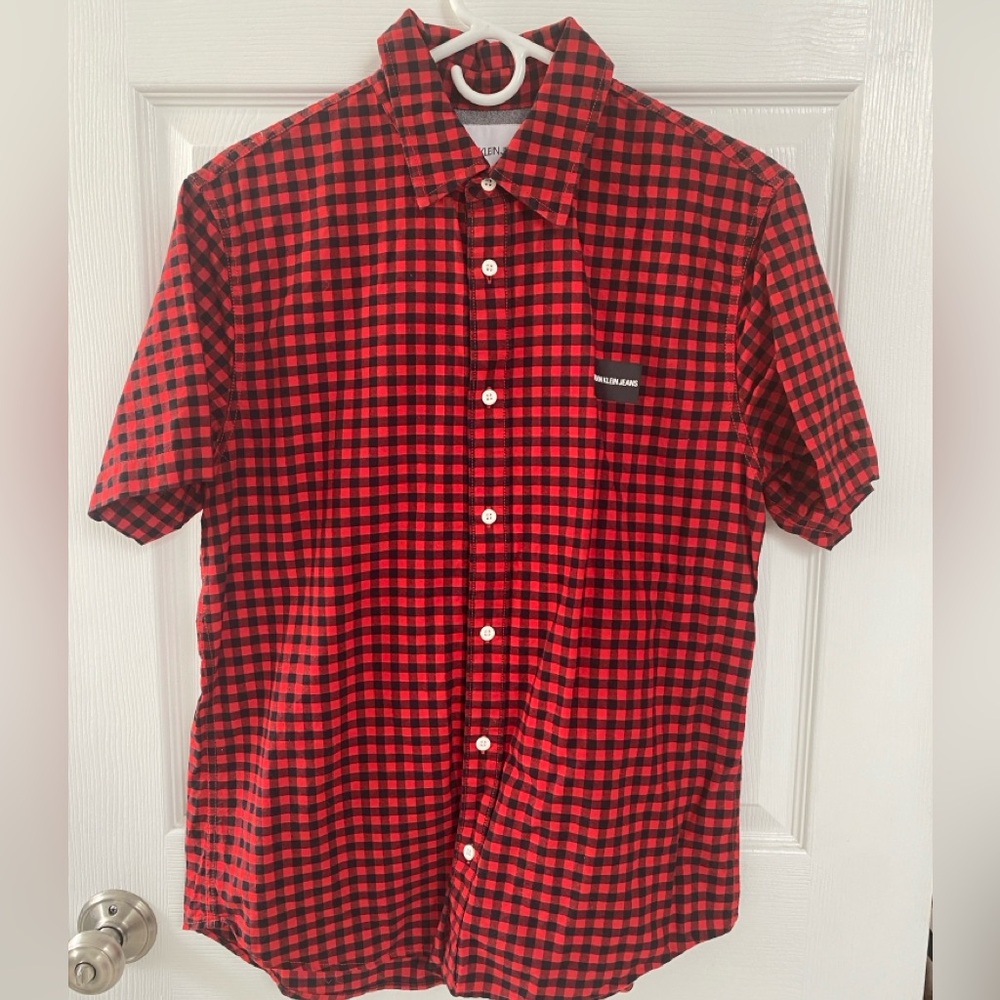 Calvin Klein Men’s Short Sleeve Button Up